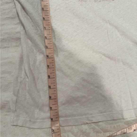 Mother Denim The Rowdy Tee in Technophobia White cotton linen oversized - Picture 8 of 8